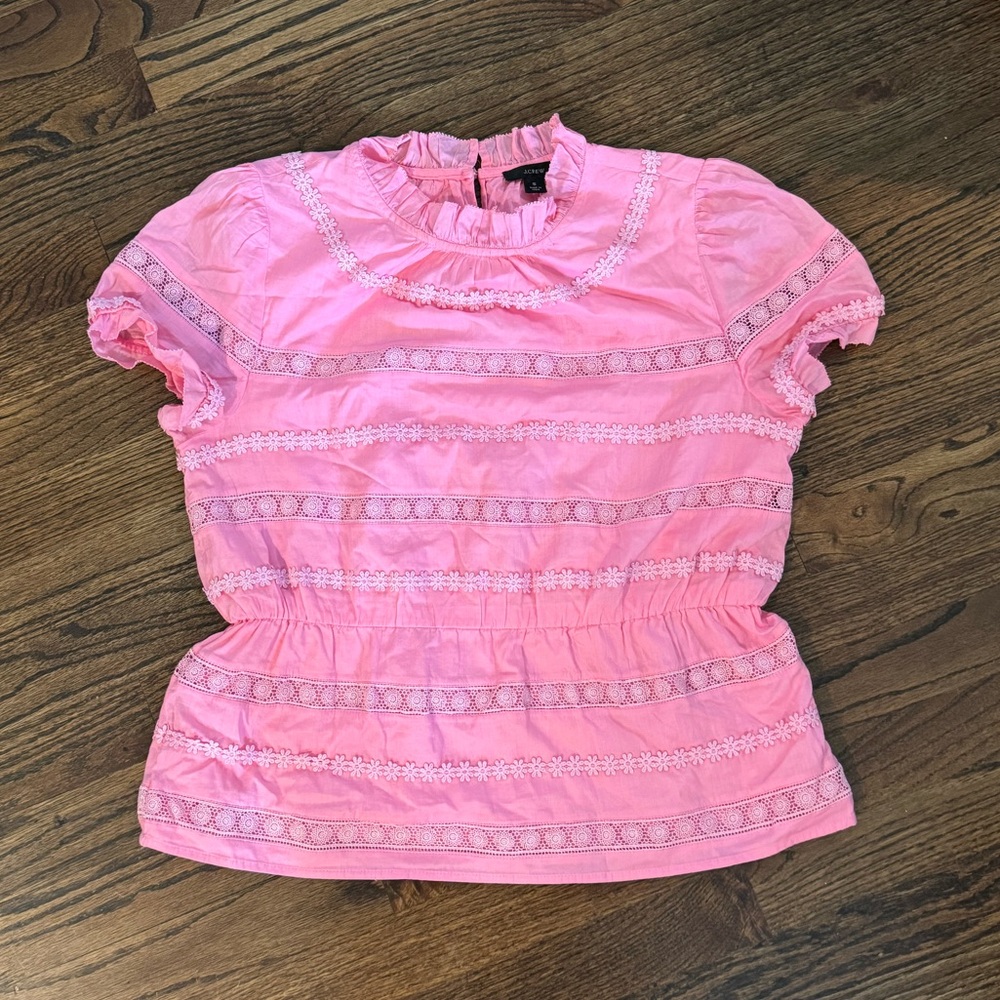 J. Crew Pink Blouse